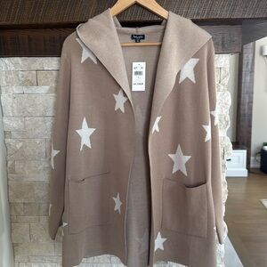 Splendid cardigan with hood. New w/tags. Size S